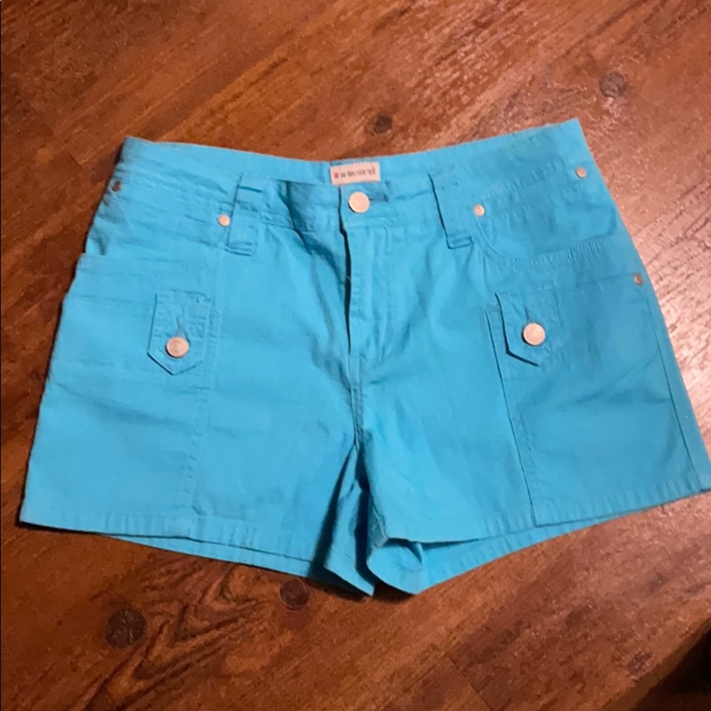 Teal shorts